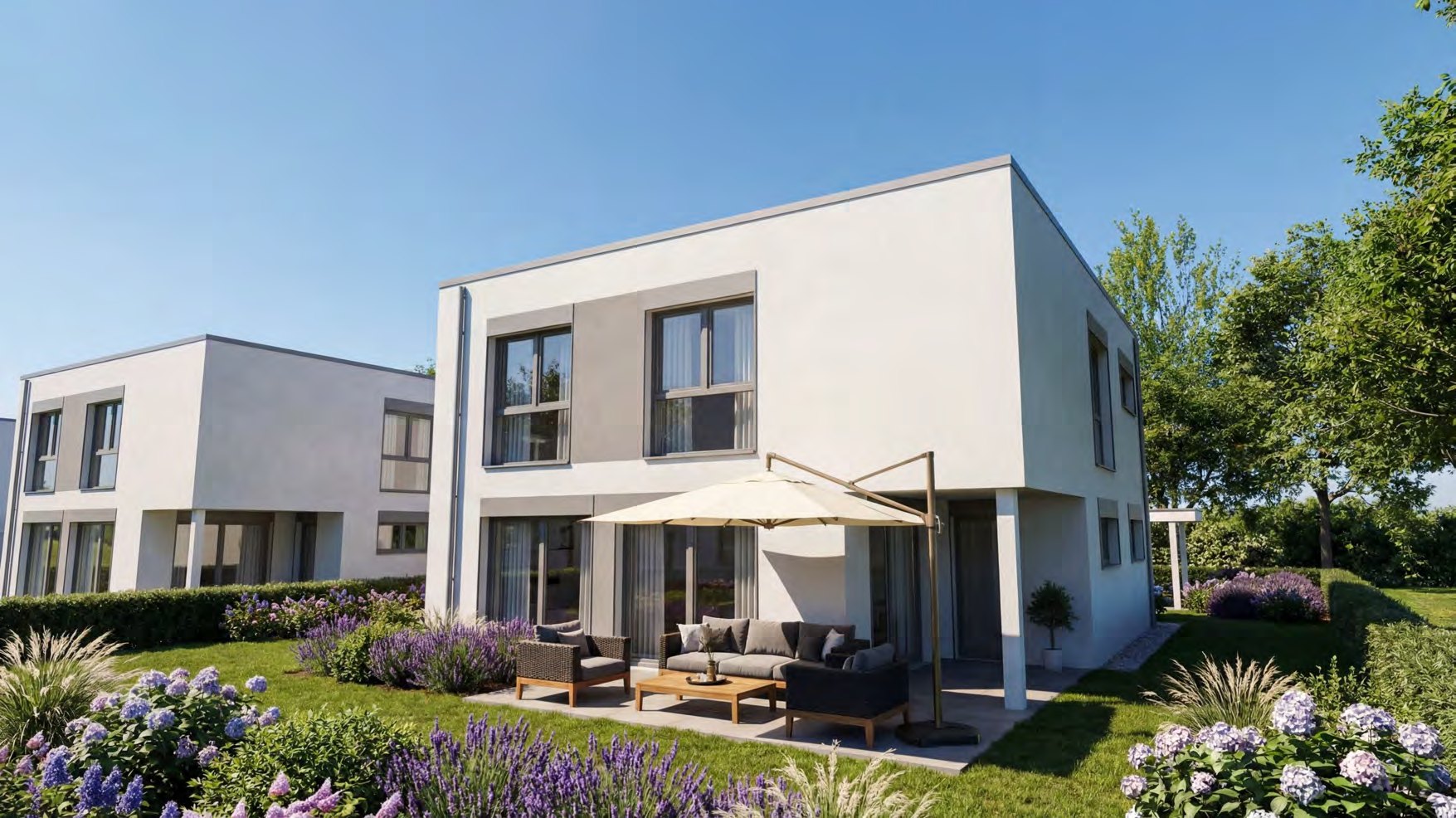 Haus 1 – Gartenansicht