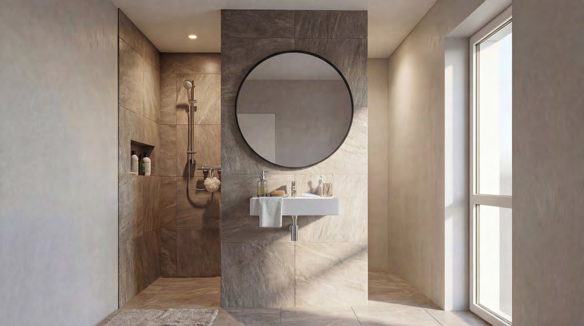 Beispiel Badezimmer (unverbindliche Illustration)